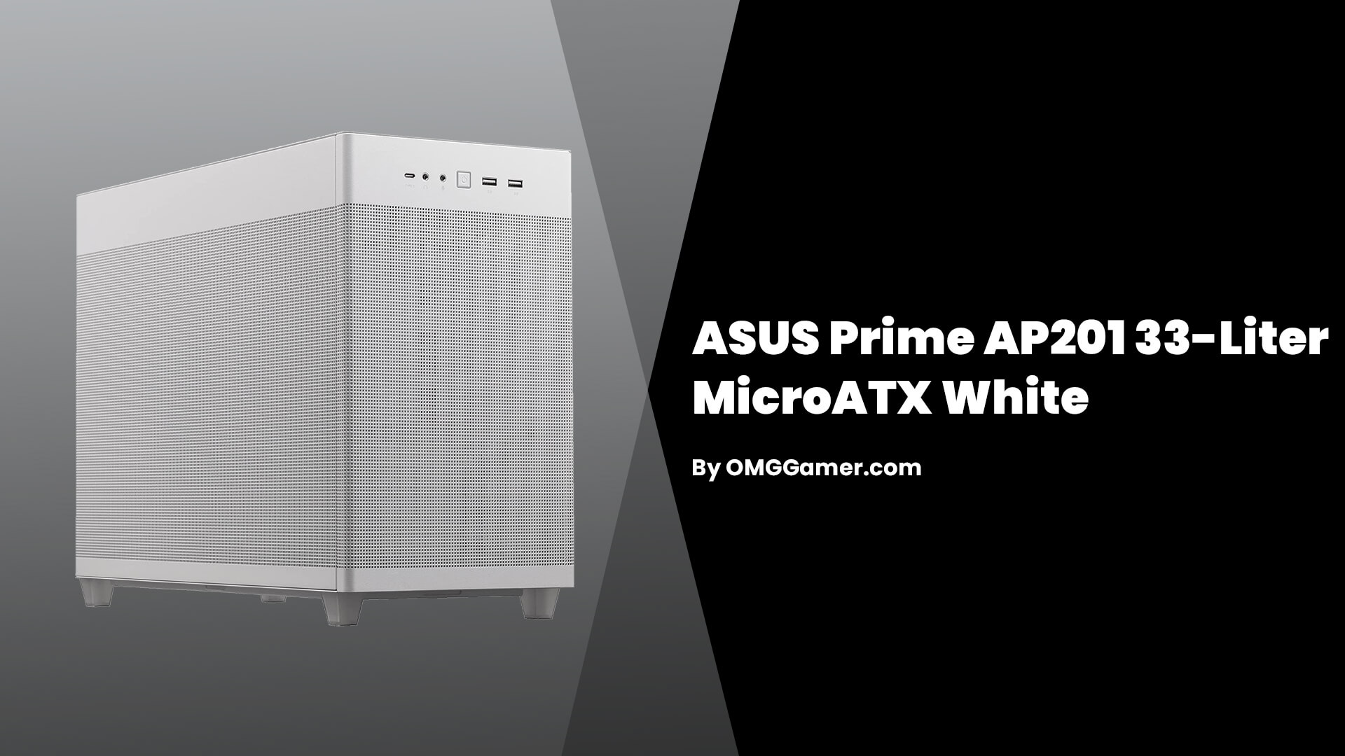 ASUS Prime AP201 33-Liter MicroATX White