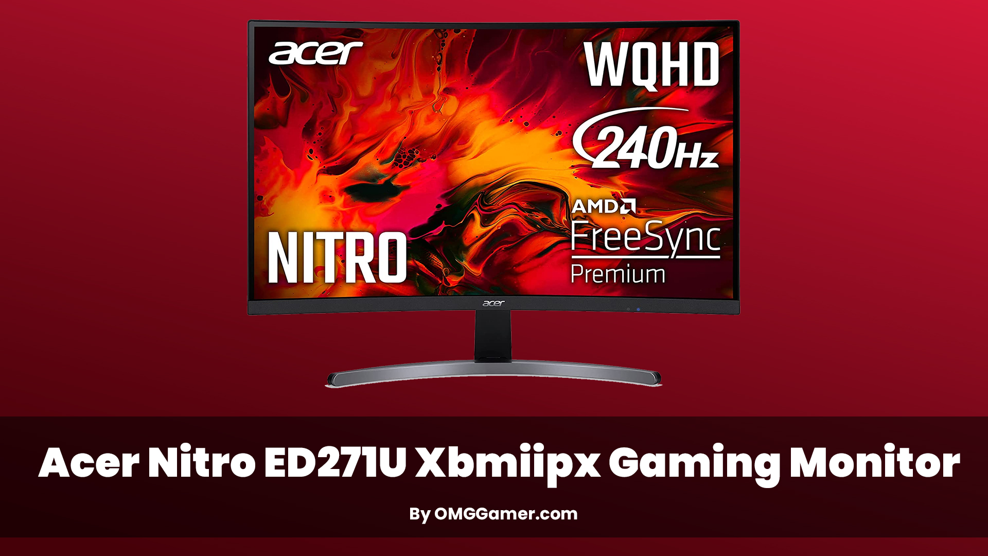 Acer Nitro ED271U Xbmiipx Gaming Monitor