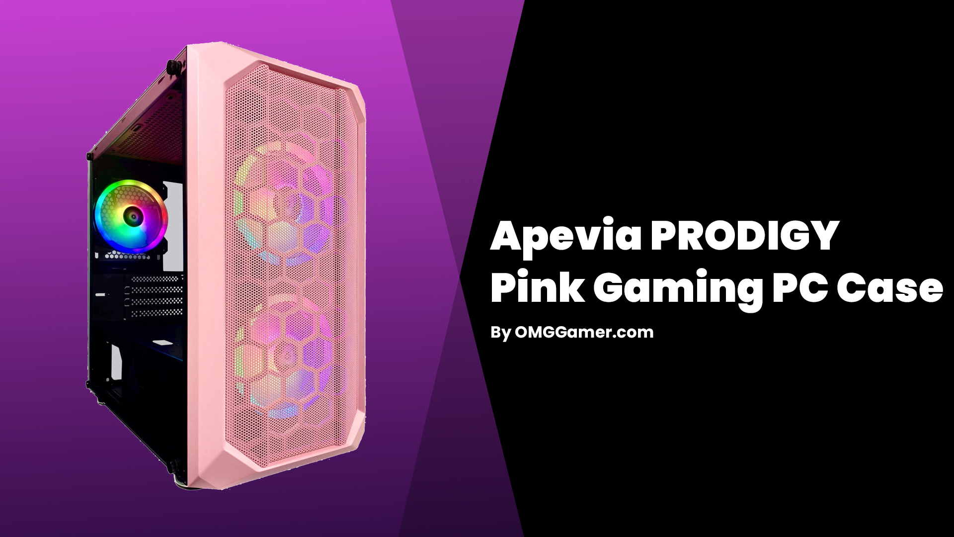 Apevia PRODIGY Pink Gaming PC Case