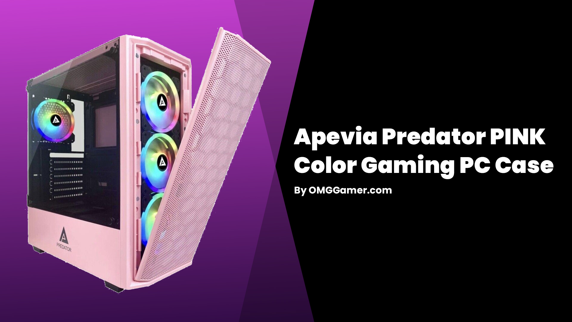 Apevia Predator PINK Color Gaming PC Case