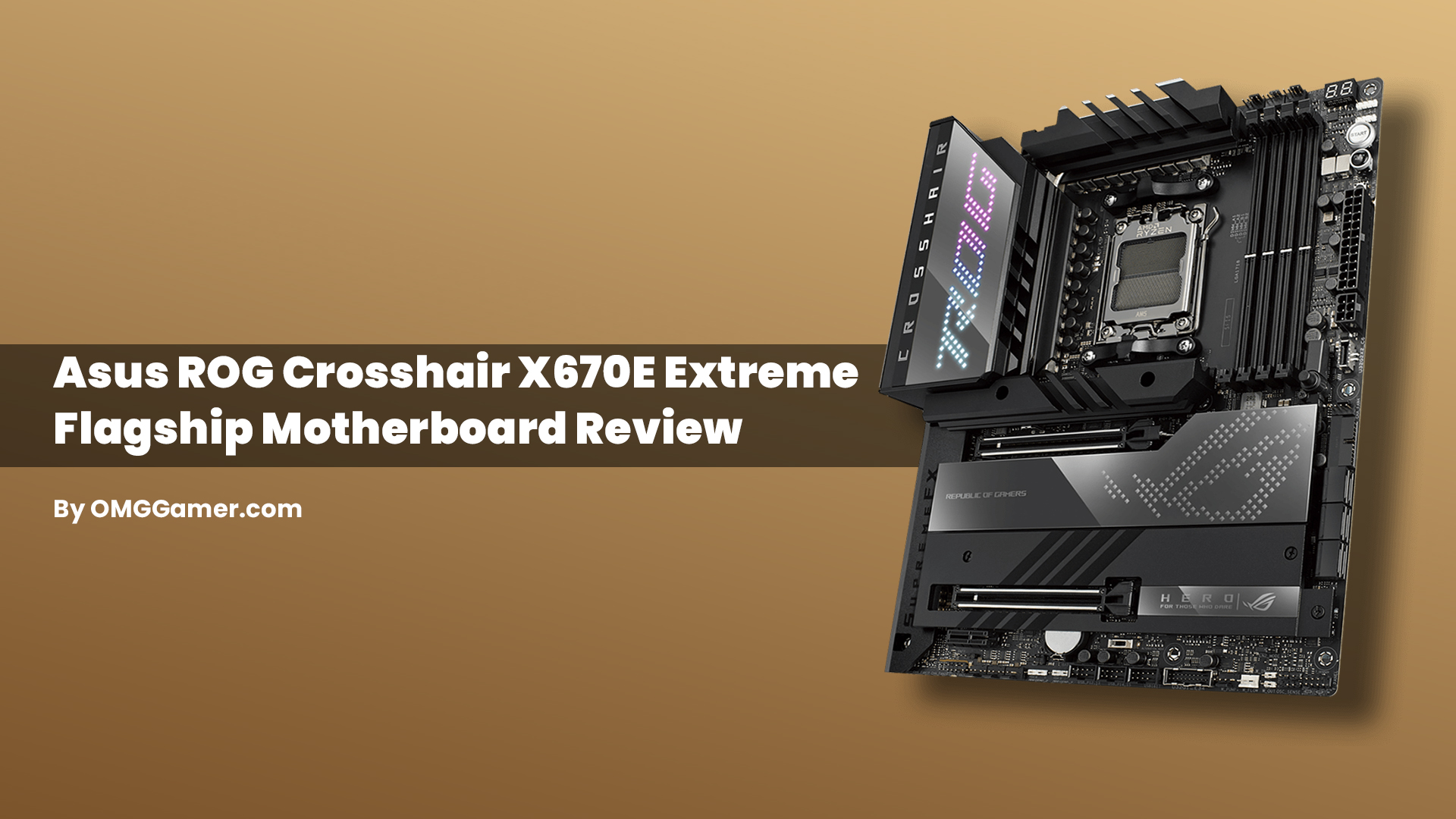 Asus ROG Crosshair X670E Extreme Motherboard Review 2024