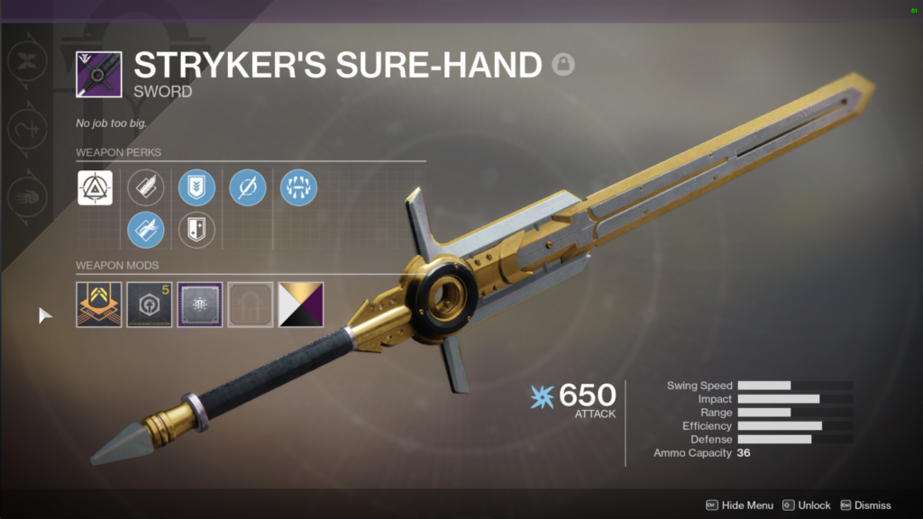 Best Black Armory Weapons-styker’s-sure-hand