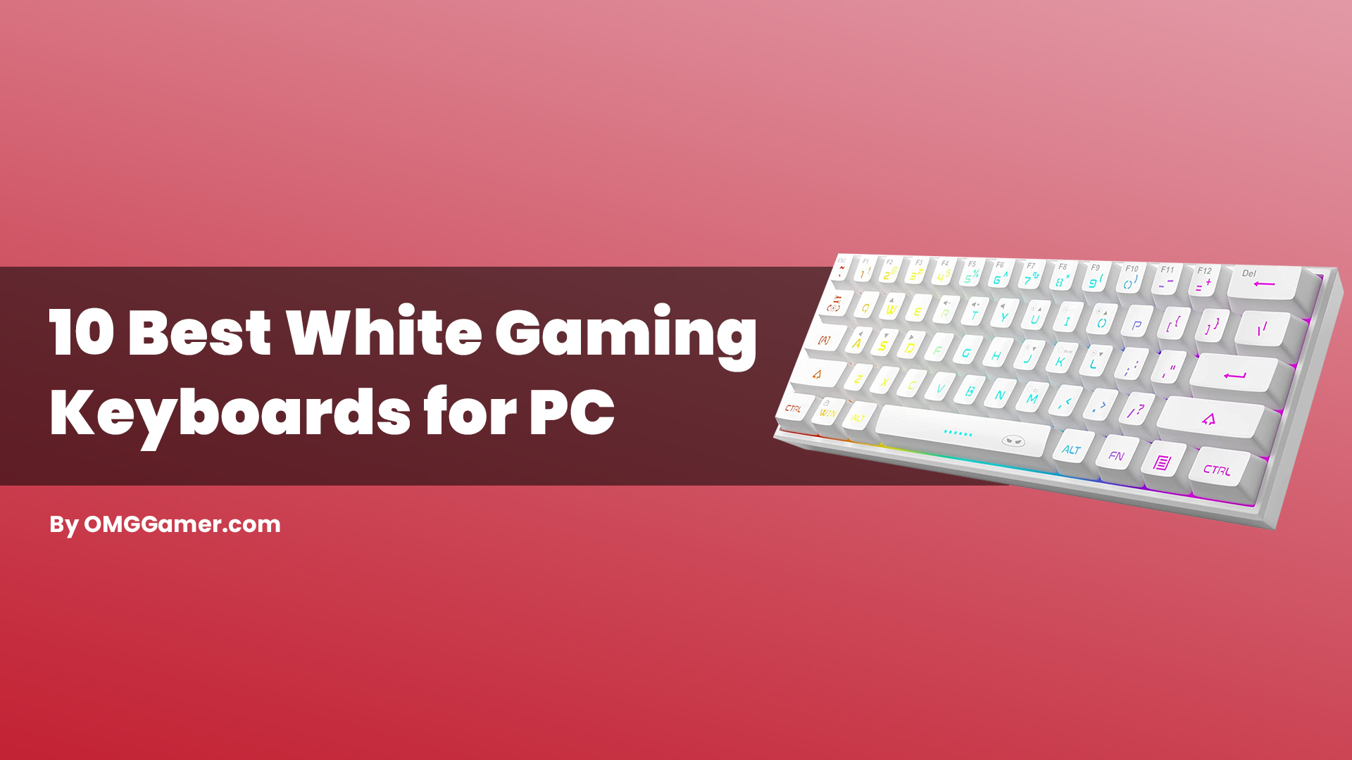 10 Best White Gaming Keyboards for PC in 2024 [Gamers choice]
