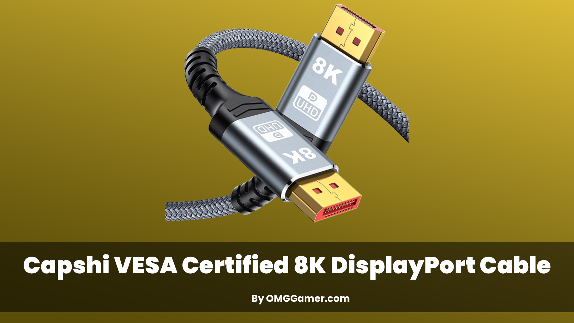 Capshi VESA Certified 8K: DisplayPort Cable For Gaming