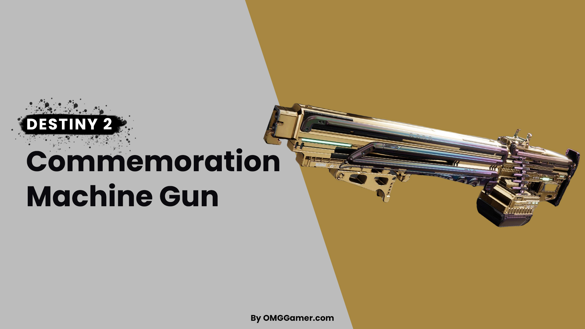 Commemoration Machine Gun: PVP Weapons Destiny 2