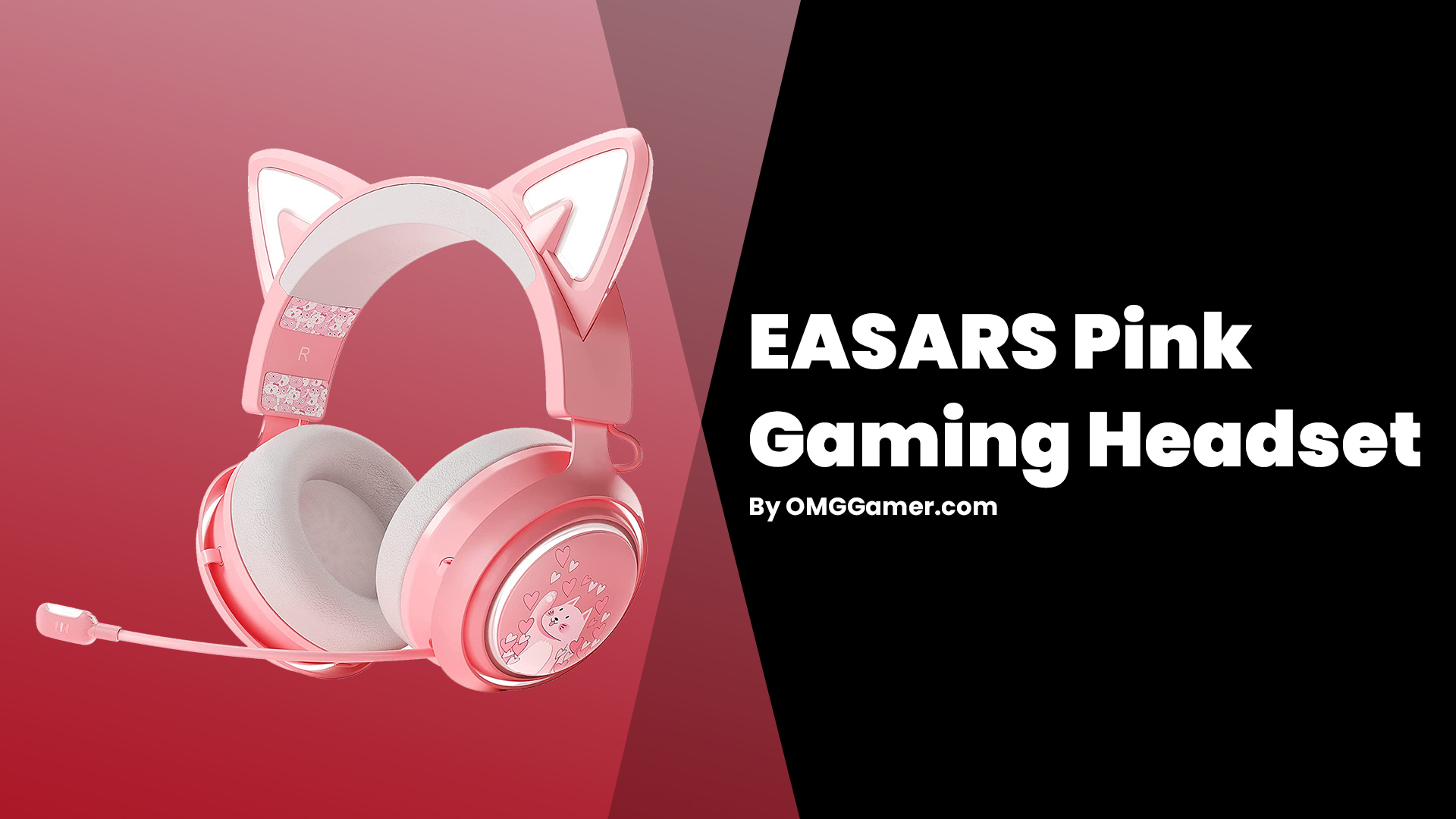 EASARS Pink Gaming Headset