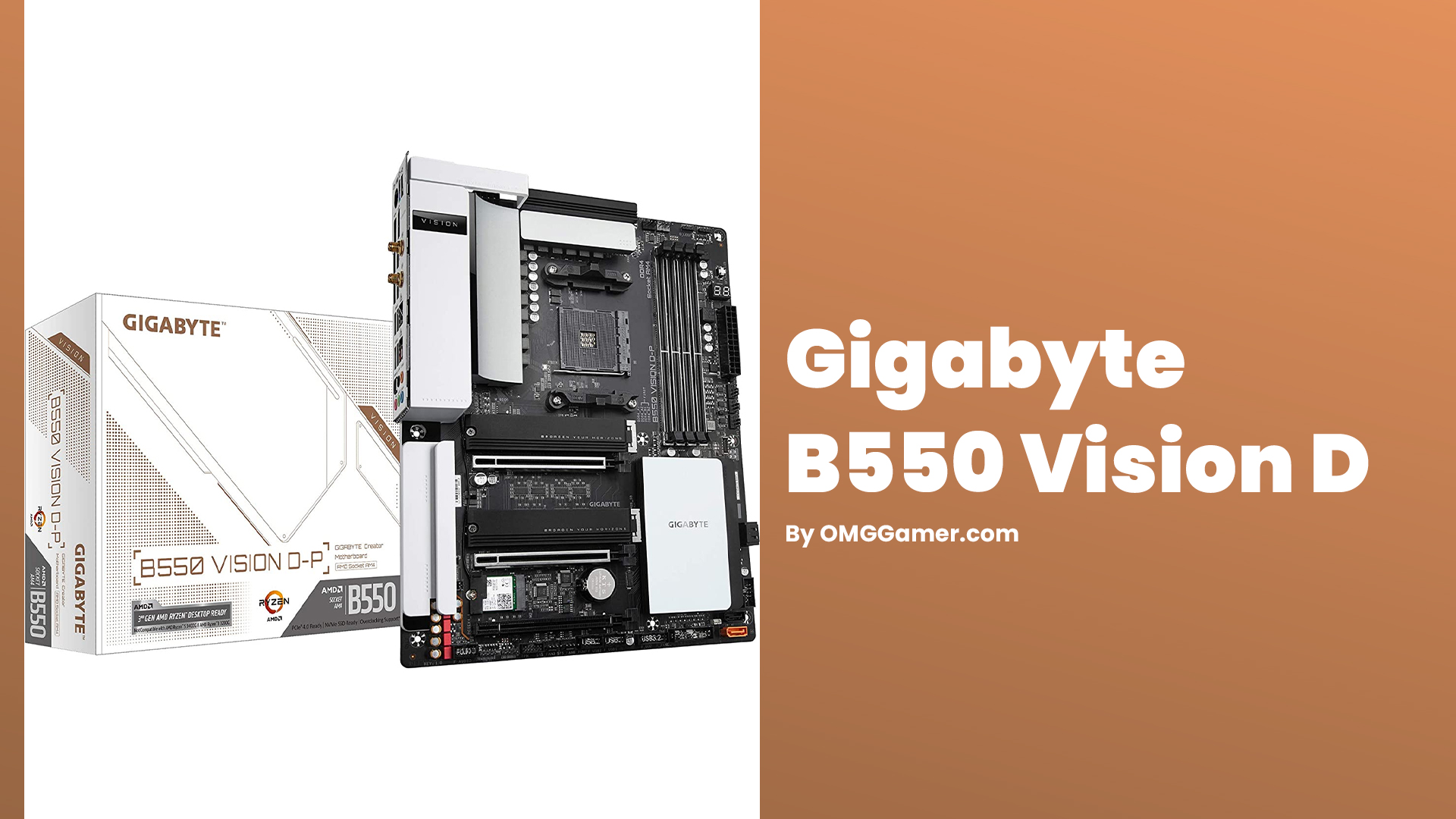 Gigabyte B550 Vision D: Best Motherboard for Ryzen 9 5900x