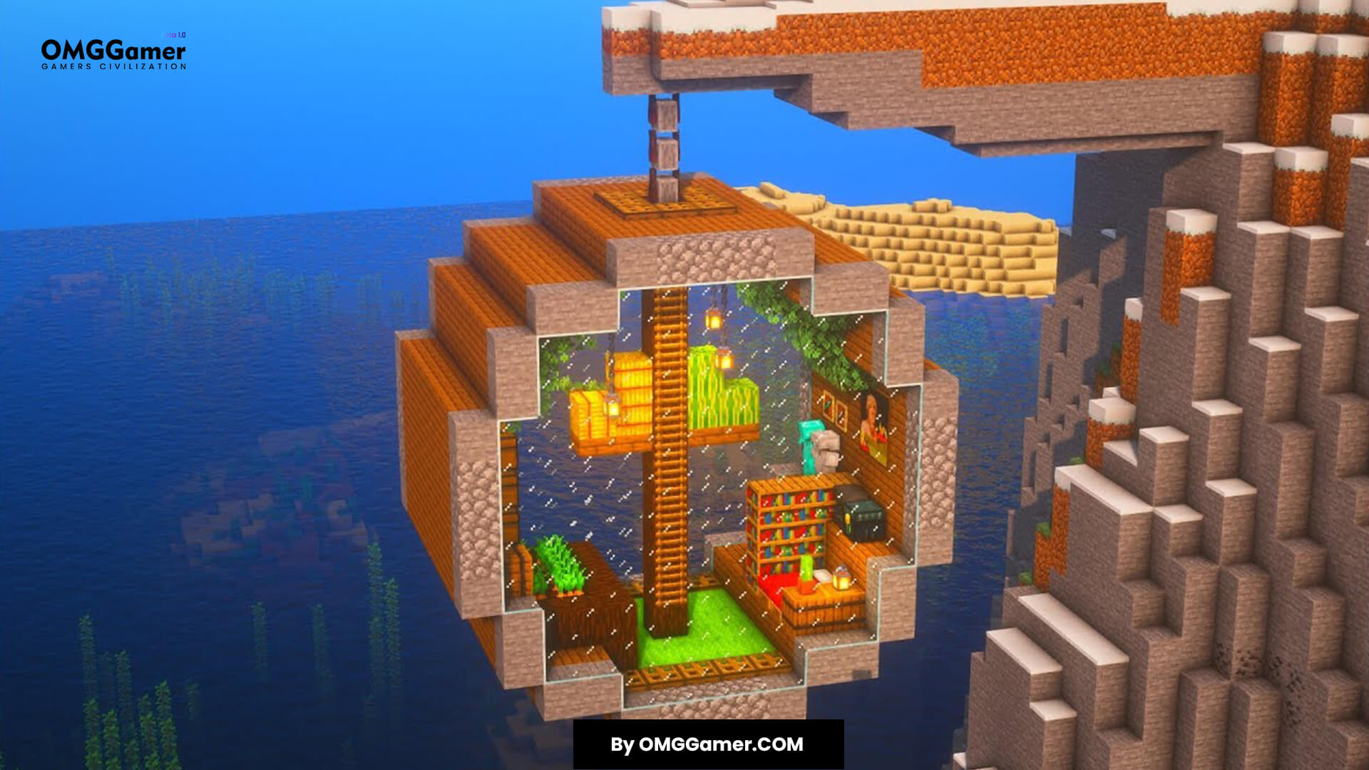 Hanging Minecraft House