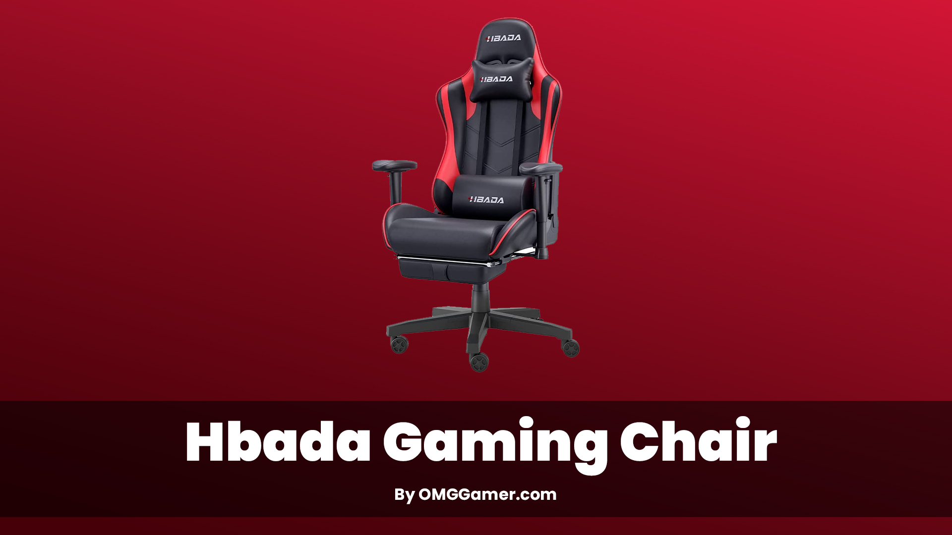 Hbada: Red and Black Gaming Chair