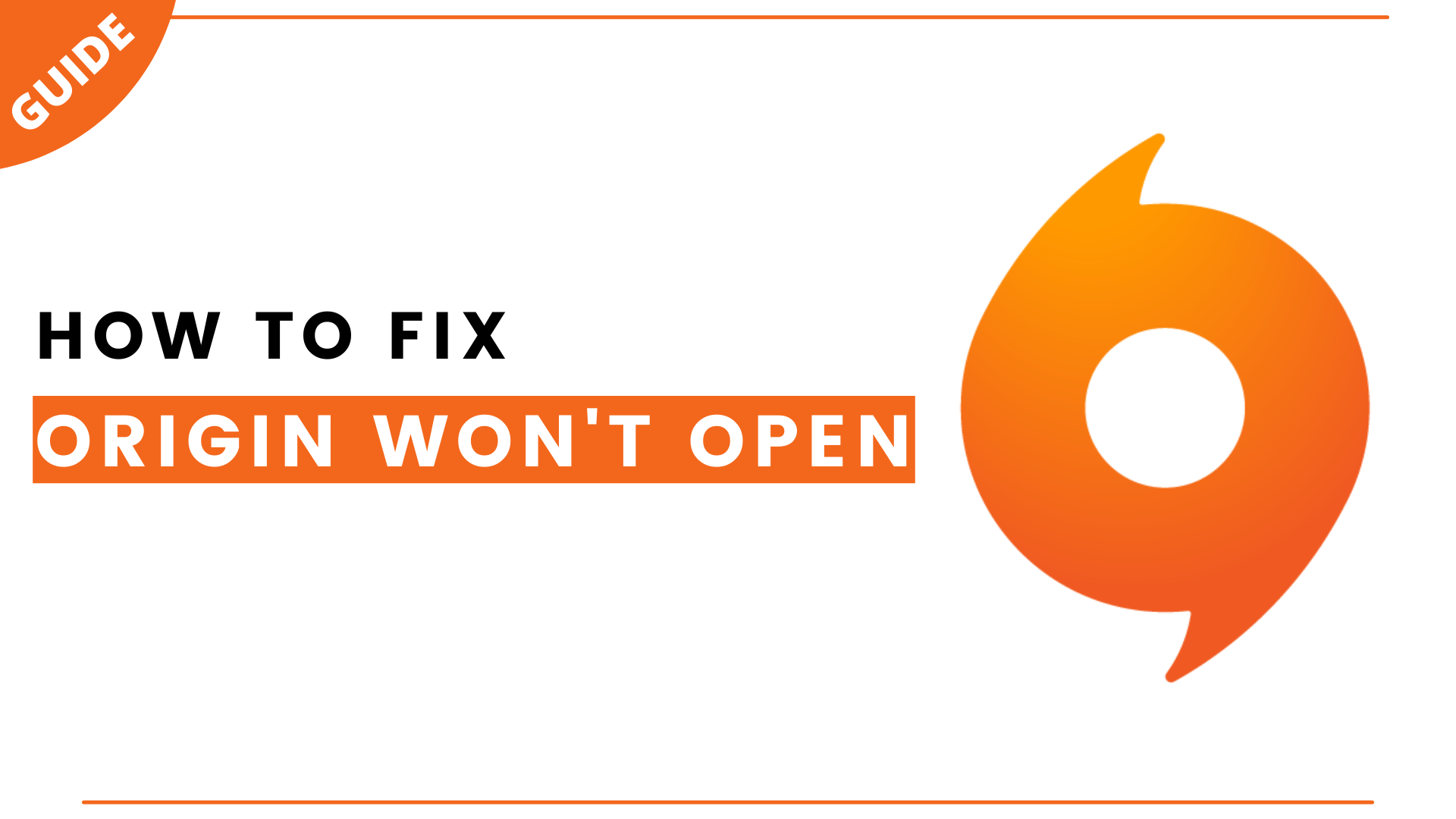 How To Fix Origin won’t Open Error