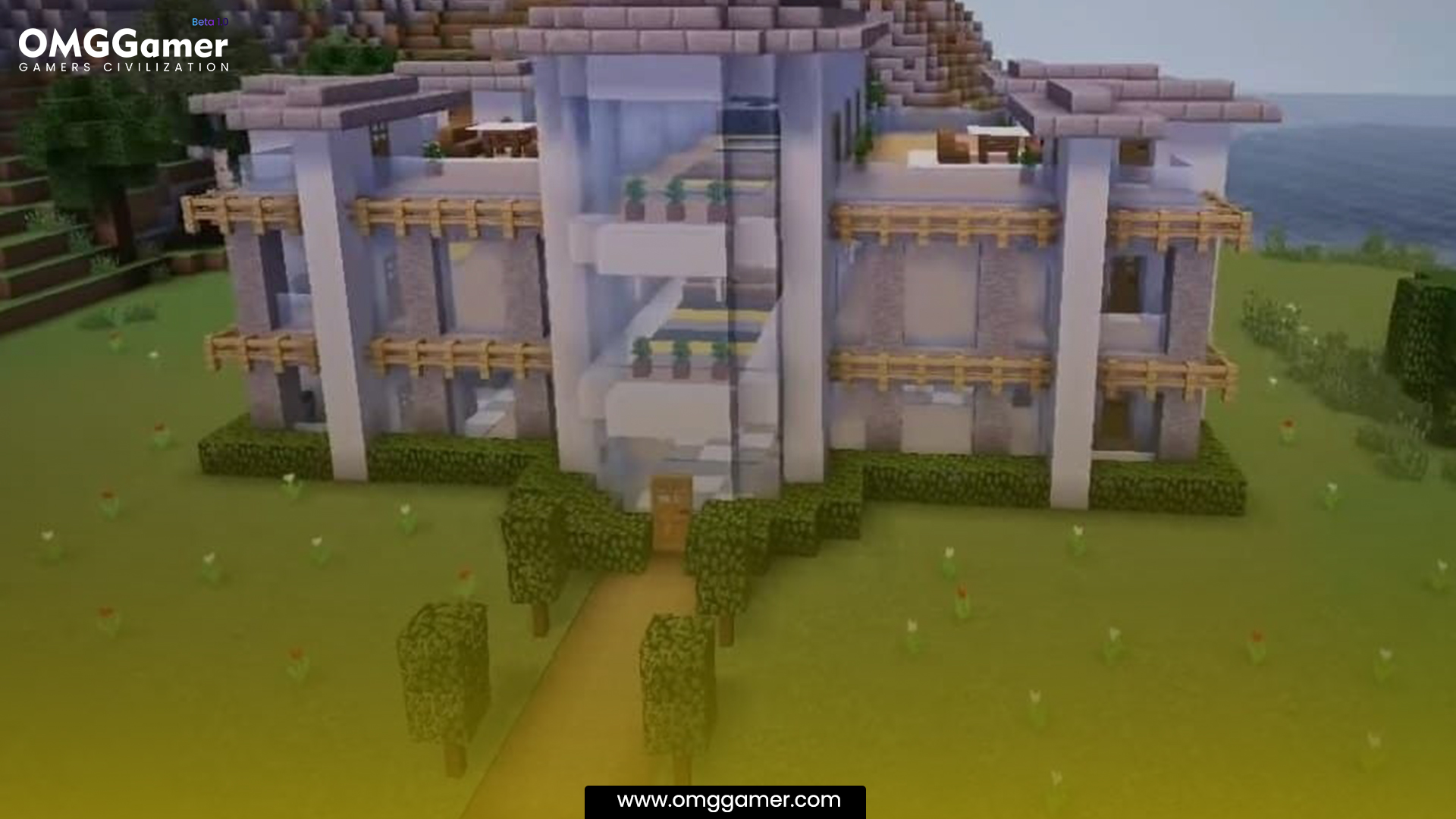 Minecraft glass mansions