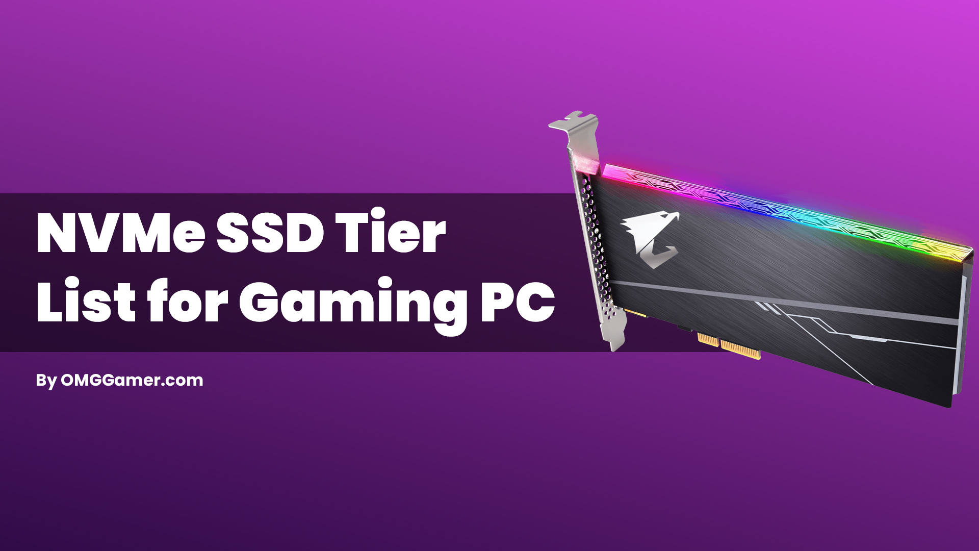 NVMe SSD Tier List for Gaming PC in 2024 [Gamer Choice]