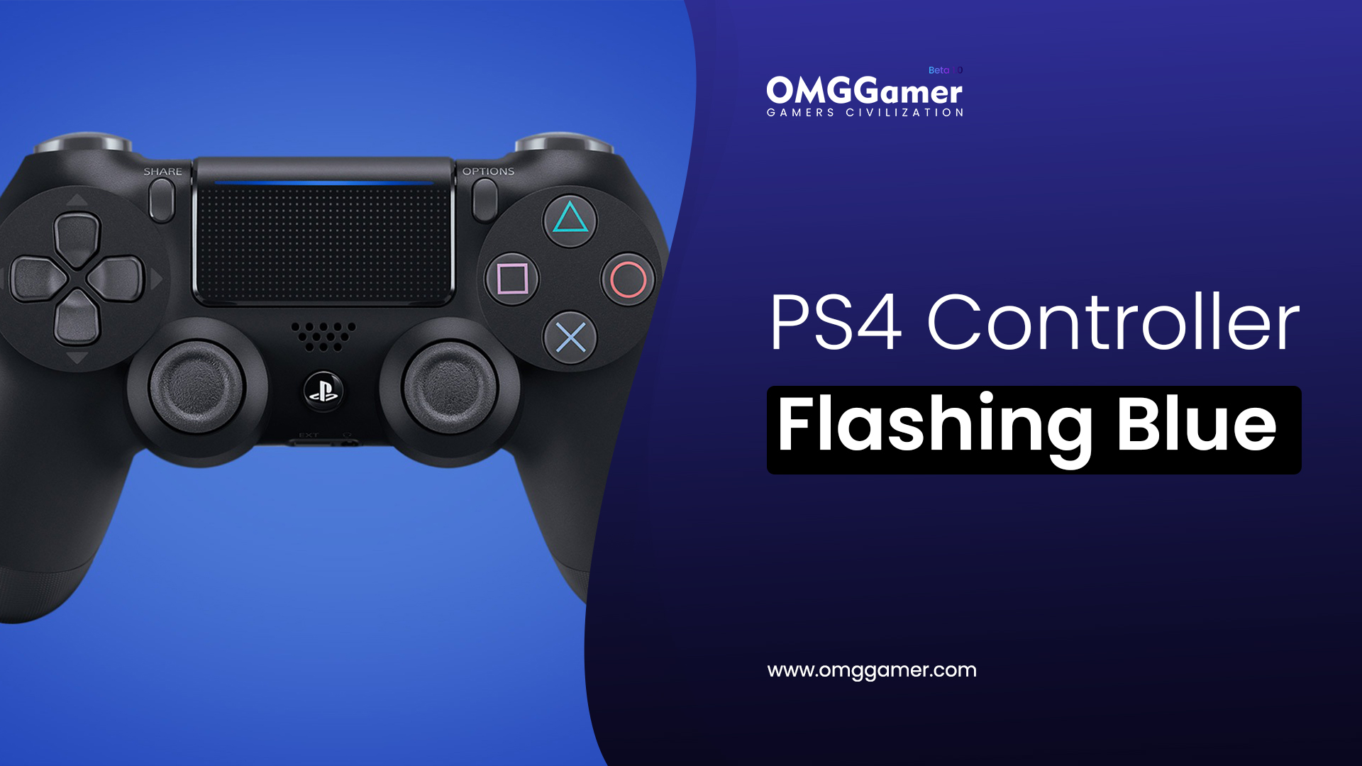 PS4 Controller Flashing Blue in 2024 [PS4 Blinking Blue]