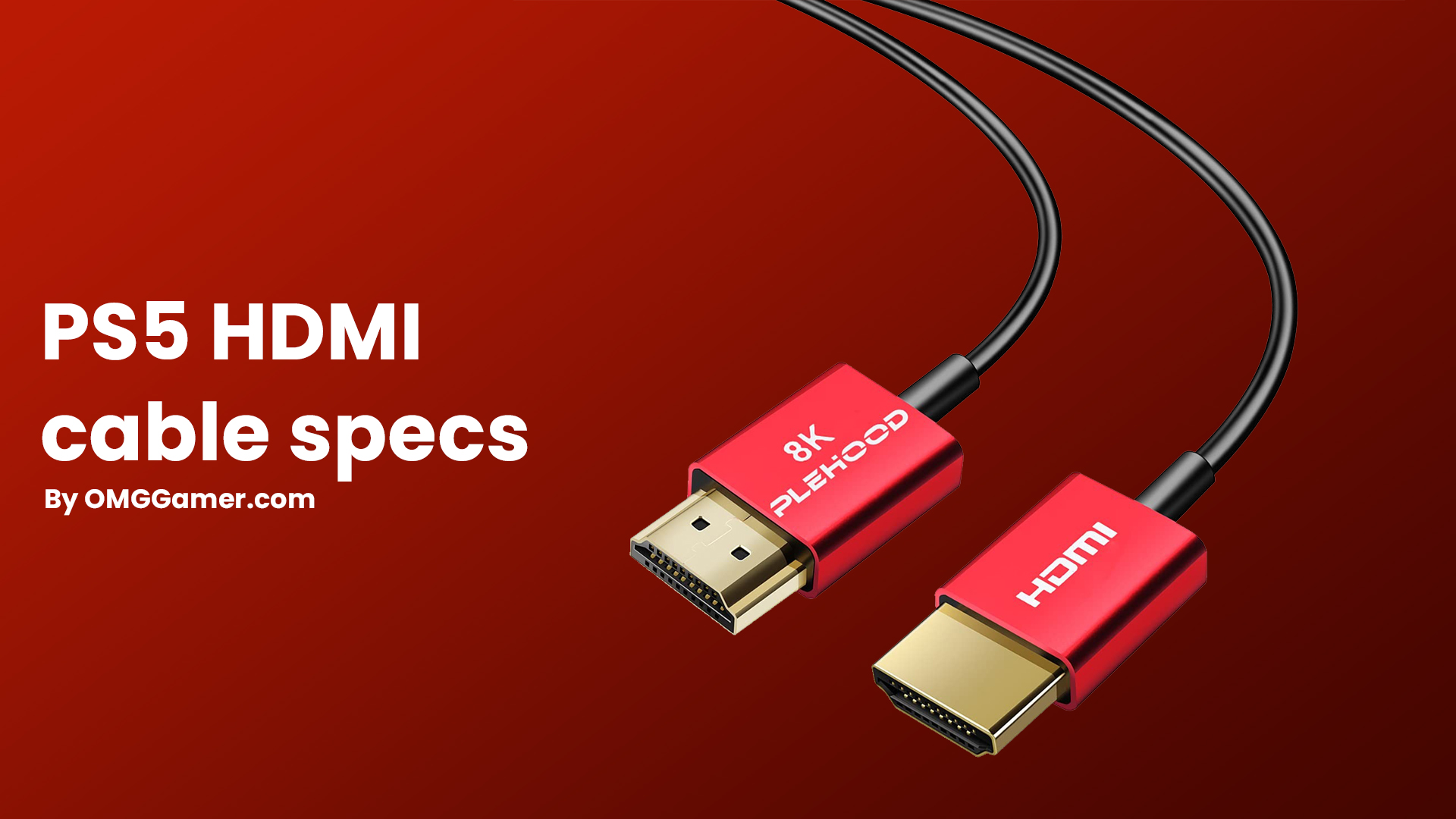 PS5 HDMI cable specs