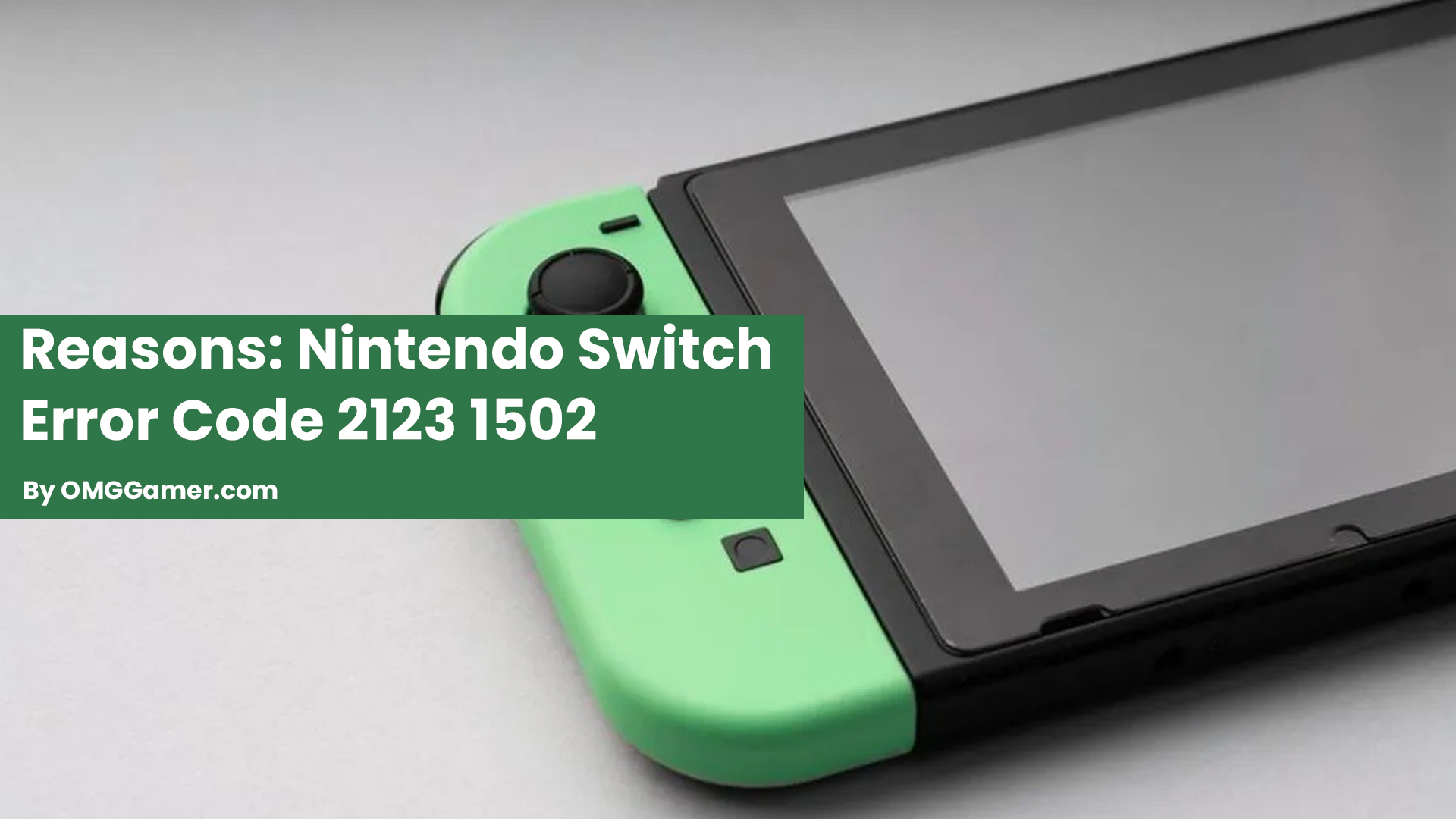 Reasons Nintendo Switch Error Code 2123 1502