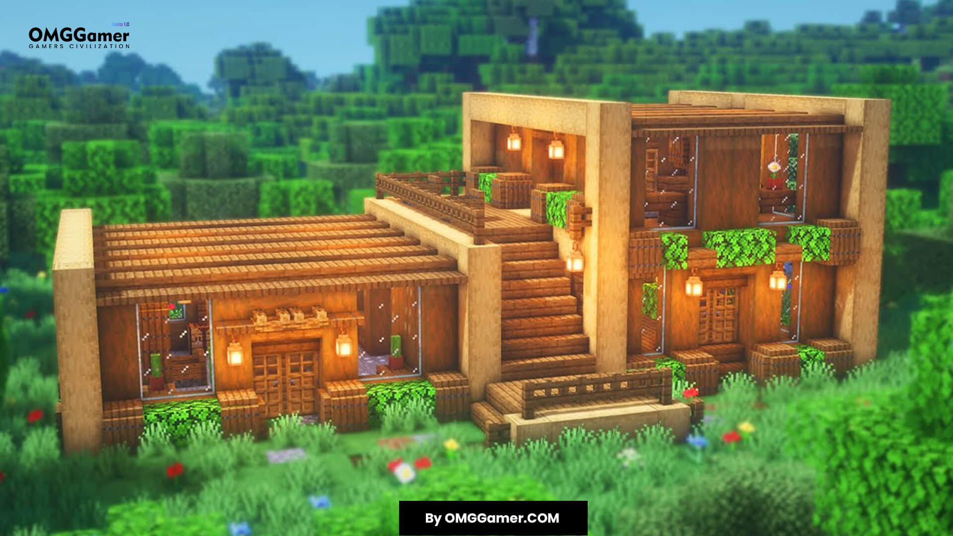 Simple Survival Wooden Minecraft House