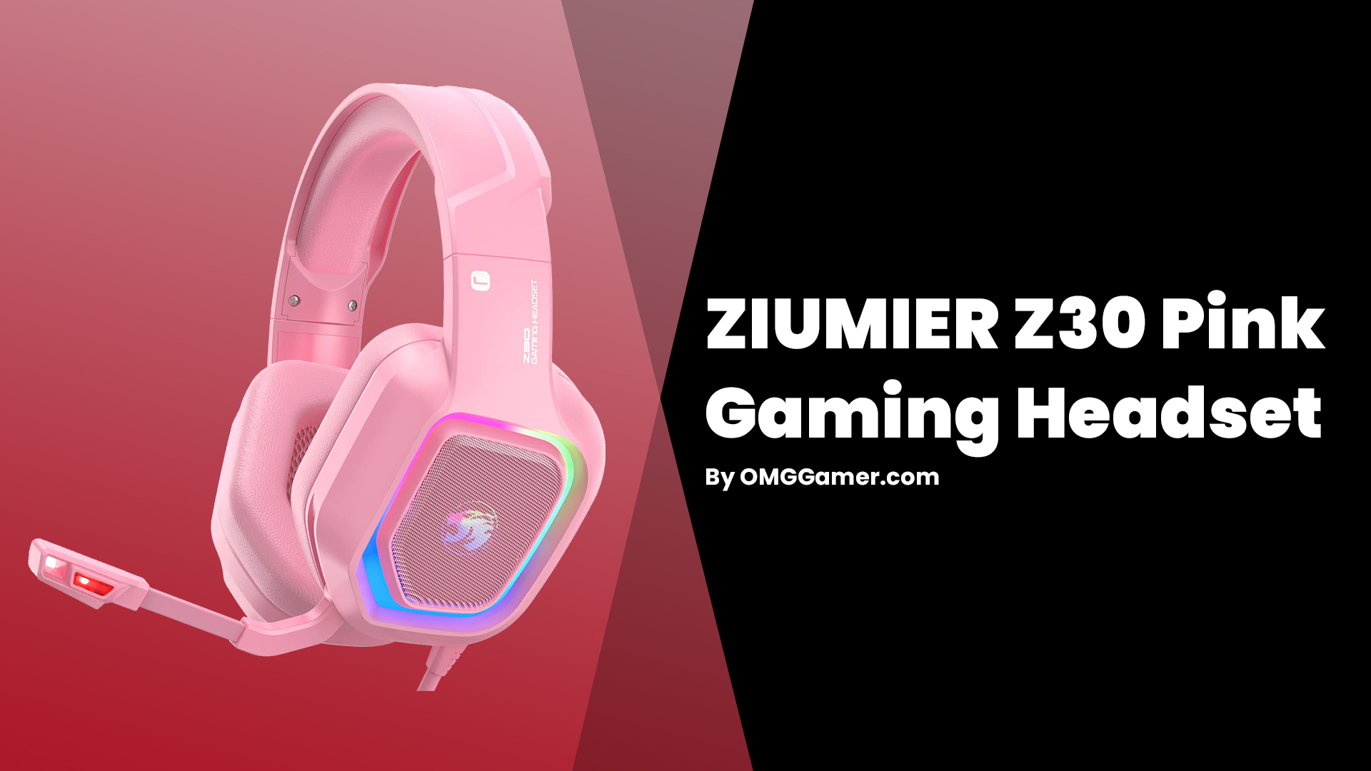 ZIUMIER Z30 Pink Gaming Headset