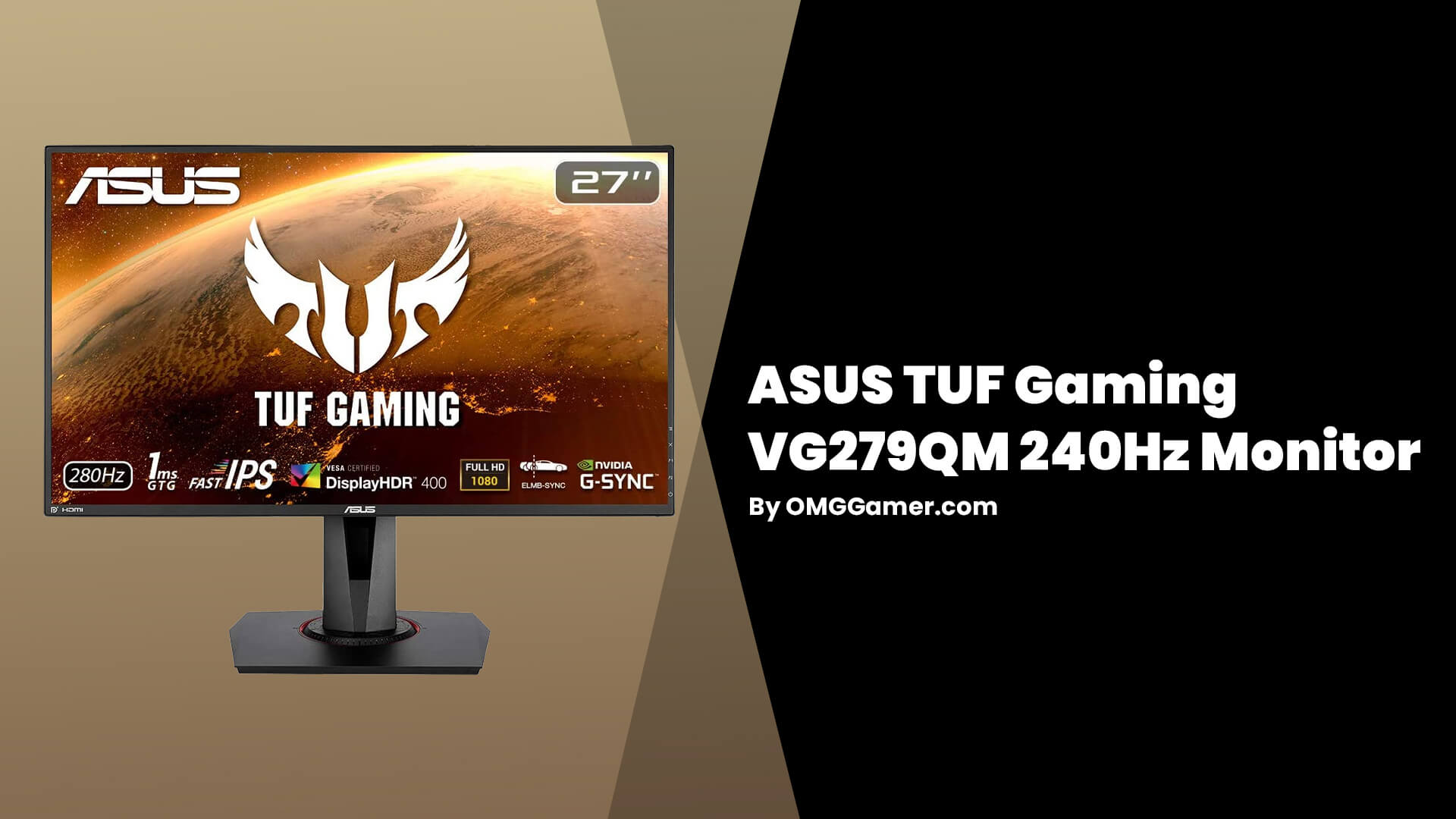 ASUS TUF Gaming VG279QM 240Hz Monitor